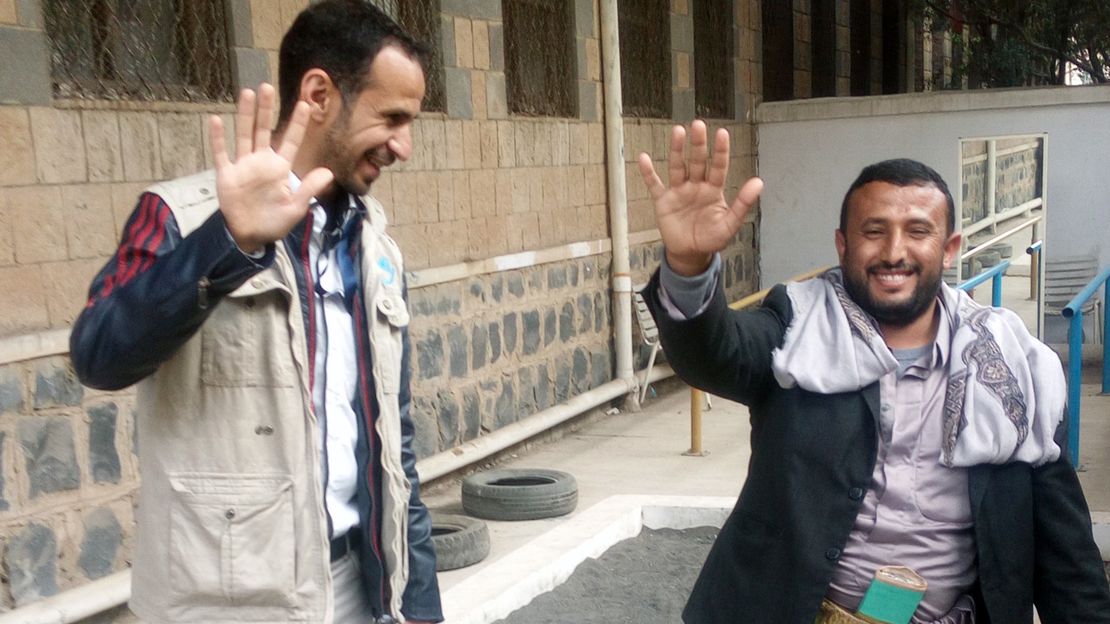 Reha-Sitzung im Gesundheitszentrum in Sana'a