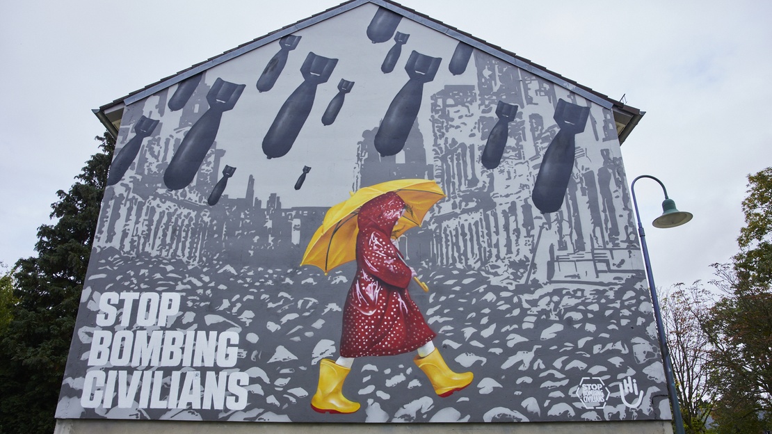 Ein Haushohes Graffiti