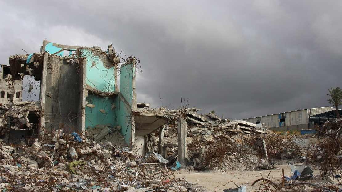 Archivfoto von 2015: Reste eines 2014 bombardierten Krankenhauses in Shejaiya, Gaza.
