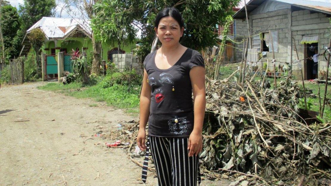 Florabel von den Philippinen hat durch den Taifun Mangkhut die Hälfte ihrer Ernte verloren