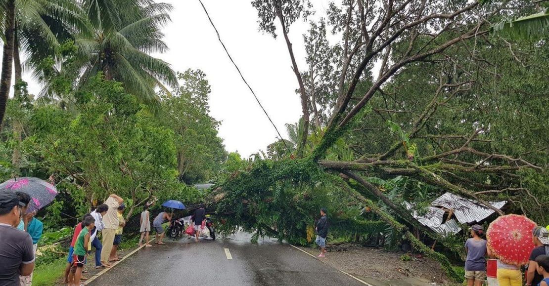 Die Auswirkungen des Taifuns in Visayas