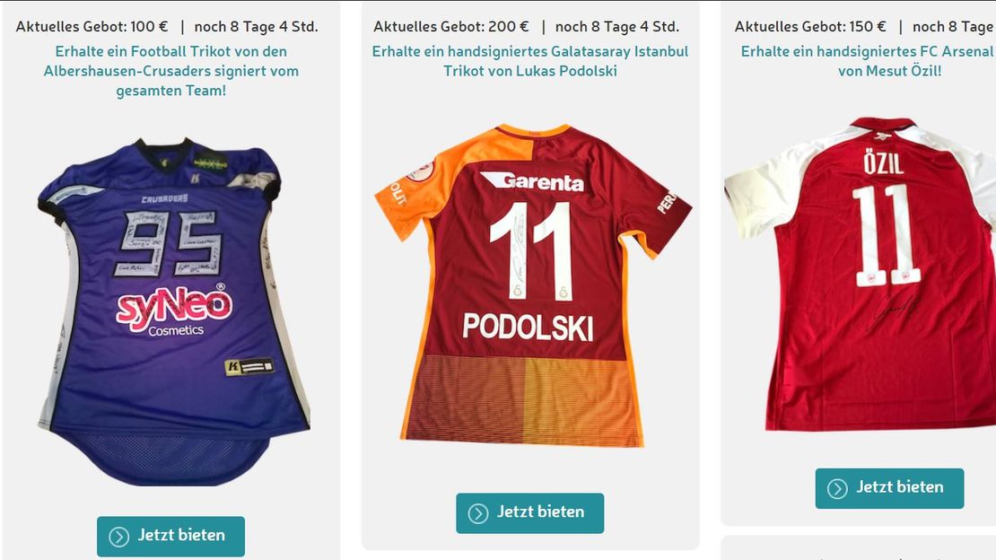 VIPrize unterstützt HI mit Spezial-Auktionen zum Thema Sport