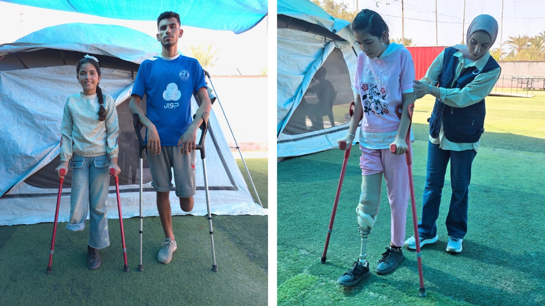 Gaza: Prothesen für Geschwister Mena und Fayez