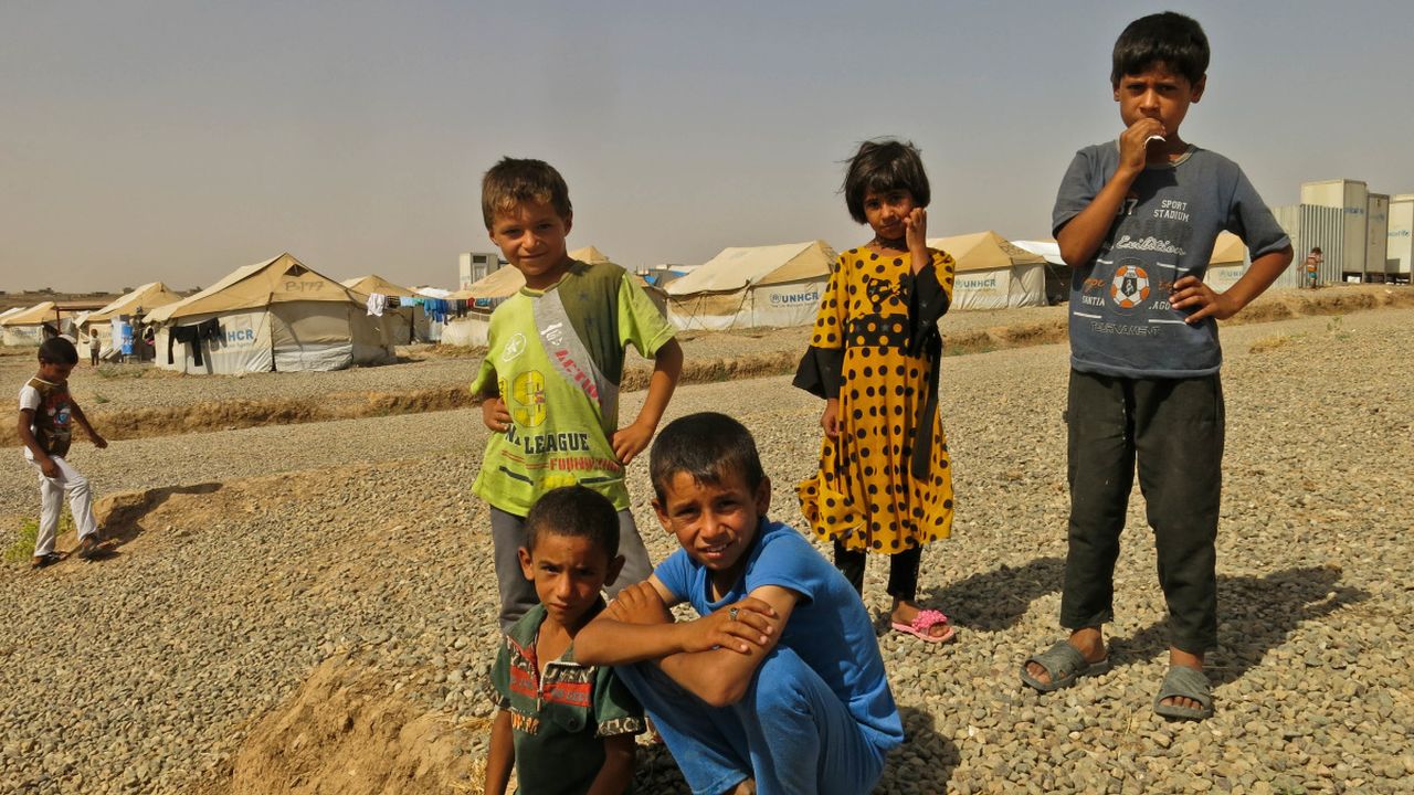 Kinder aus den Camps Khazer & Hasansham