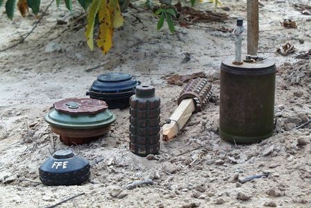 Eine Übersicht verschiedener Landminen