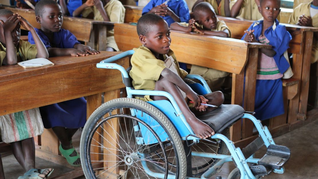 Dank des inklusiven Bildungsprojekt in der St. Agnes School in Ruanda ist hier Bildung für alle möglich 