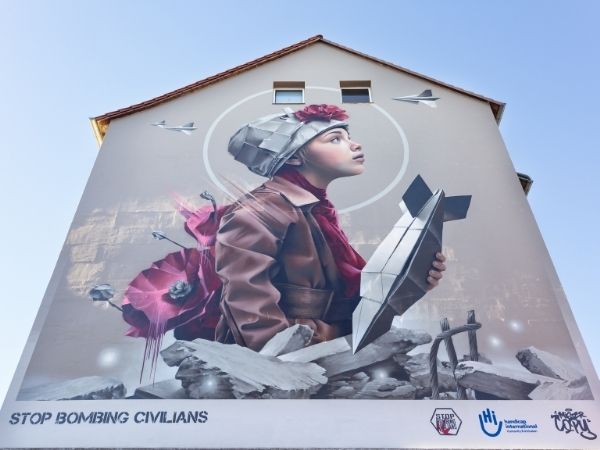 Das Graffiti in Braunschweig von Weitem