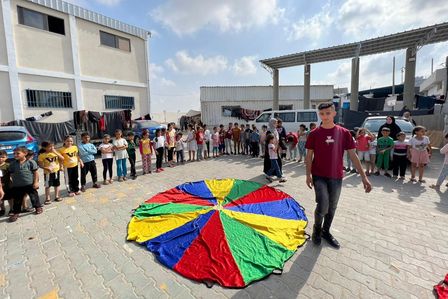 Spielerische psychologische Unterstützung für Kinder in Gaza