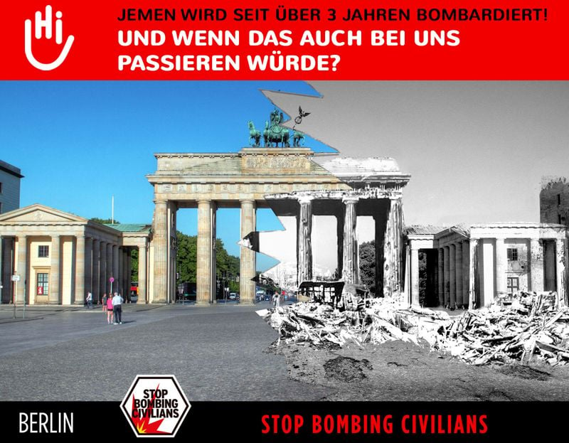 Fotomontage zerstörtes Berlin