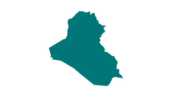 Karte von Irak.