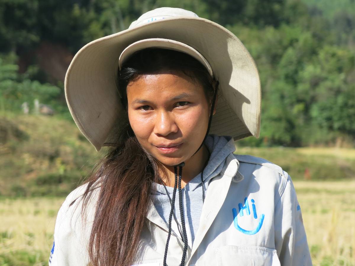 Portrait of a young woman in Laos