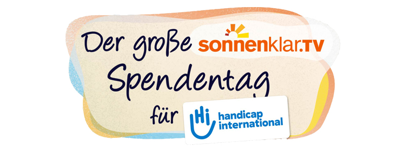 Das Logo zum Sonnenklar Spendentag