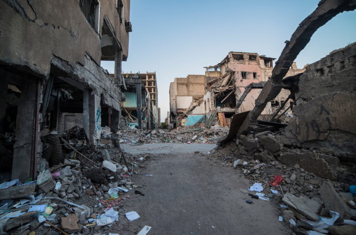 Zerstörung in der Stadt Aden im Jemen Zerstörung in der Stadt Aden im Jemen