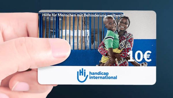 Eine Helpcard mit HI-Logo
