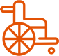 Symbol eines Rollstuhls