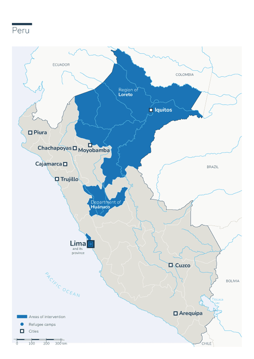 Einsatzkarte HI in Peru